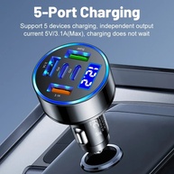 Carregador USB Veicular 66W: Carga Rápida e Monitoramento - imagem 2