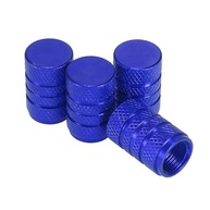 Tampas de Válvula de Pneu Alumínio Azul 4 Peças - Proteção e Estilo para Seu Veículo - imagem 2