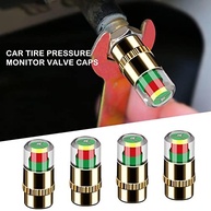 4 Tampas de Válvula Monitor de Pressão de Pneu: Segurança Visual Instantânea para Seu Veículo - imagem 3