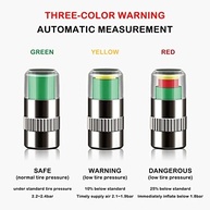 4 Tampas de Válvula Monitor de Pressão de Pneu: Segurança Visual Instantânea para Seu Veículo - imagem 4