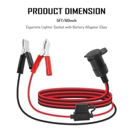 Tomada Universal Isqueiro 12V com Cabo 1.5m e Clipes Jacaré - Energia Confiável no Seu Veículo - imagem 3
