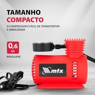 Compressor de Ar Portátil 12V MTX: Potência e Praticidade para Seu Veículo - imagem 5