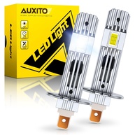 Lâmpada AUXITO H1: 6X Mais Brilho, Ultra Branco 6500K e Design Plug & Play para 99% dos Veículos - imagem 1