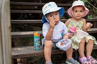 Garrafa Infantil em Tritan Antigermes 400ml Veículos Verde - Marcus & Marcus - imagem 3