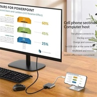 Hub USB-C 3 em 1: Conecte, Carregue e Veja em 4K! - imagem 4