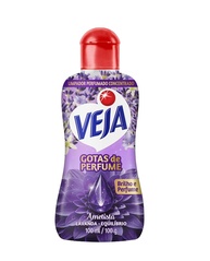 Veja Gotas de Perfume Ametista Lavanda - Limpador Perfumado Concentrado 100ml - imagem 1