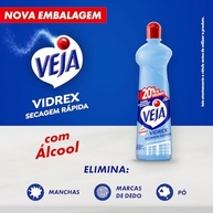 Veja Limpa Vidros Vidrex Tradicional - Fórmula de Lavagem Profunda para Vidros, Espelhos e Superfícies Cristalinas - 500ml - imagem 4