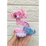 Vela de Biscuit Angel e Stitch: Encanto Artesanal - imagem 1