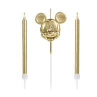 Vela Mickey Dourada Disney: Ilumine Seu Bolo! - imagem 1