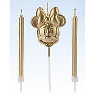 Vela Minnie Dourada Disney: Ilumine Seu Bolo! - imagem 1