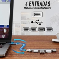 Hub USB 3.0 H'maston: 4 Portas e Alta Velocidade! - imagem 2