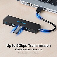 Hub USB 3.0 VENTION: 4 Portas e Alta Velocidade! - imagem 2
