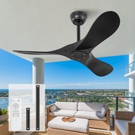 Ventilador de Teto KBZZ 106cm Preto Silencioso com Controle Remoto e 6 Velocidades - imagem 1