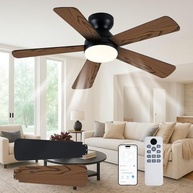 Ventilador de Teto Hivento com LED RGB, 6 Velocidades, Controle por App e Silencioso - Ideal para Quartos - imagem 2