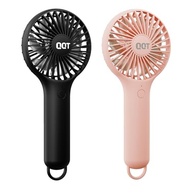 QQT Mini Ventilador Portátil Recarregável - 4 Velocidades, Bateria de Longa Duração, Design Compacto com Espelho de Maquiagem - imagem 2