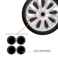 Jogo de Calotas Velox Silver Aro 14 para Gol, Fox, Saveiro e Mais + Selo Resinado - imagem 3