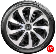 Jogo 4 Calotas Esportivas Velox Aro 15 Preto/Prata para Honda Fit, City e Civic - imagem 5