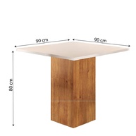 Sala de Jantar Completa: Mesa Lord + 4 Cadeiras Veludo - imagem 2