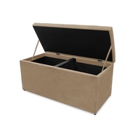 Kit Cabeceira Baú Casal 140cm: Elegância em Veludo! - imagem 2