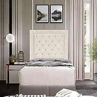 Cabeceira Box Solteiro 90cm: Elegância em Veludo! - imagem 2