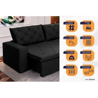 Sofá Cama Bangkok 2,50m: Retrátil, Reclinável e Velut! - imagem 2