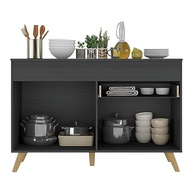 Balcão de Cozinha Veneza 120cm com 2 Portas e 1 Gaveta - Design Moderno e Resistente - imagem 5
