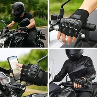Luva Motociclista Meio Dedo: Proteção, Touchscreen e Alta Ventilação - imagem 3