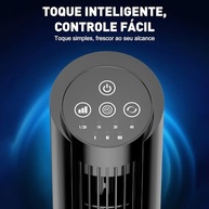 Ventilador Torre Hivento com Controle Remoto, 3 Velocidades, Oscilação 70°, Timer 7,5h - imagem 5