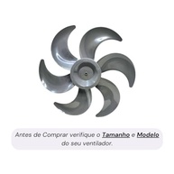 Hélice Para Ventilador Britânia Philco 6 Pás 40cm Cinza Escuro Bvt400 Maxx Force Turbo - imagem 3