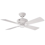 Ventilador de Teto Bayport Branco 4 Pás - Ultra Silencioso com Controle Remoto Hunter Fan - imagem 2