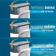 Ventilador Portátil 3 em 1 com Umidificador e Climatizador | LED, 600ml, 3 Velocidades - imagem 5