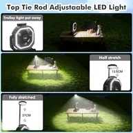 Ventilador de Acampamento Recarregável com Luz LED e Power Bank 20000mAh - 4 Velocidades, Gancho 360°, Ideal para Viagens, Barracas, Praia e Camping - imagem 3