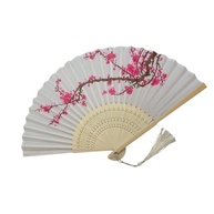 Leque de Madeira com Estampa Elegante - Ventilador de Mão Chique e Sustentável - imagem 2
