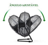 Ventilador de Mesa ALFACELL Mine 4 com Suporte de Ferro e Conexão USB - Refresque seu Espaço com Estilo - imagem 3