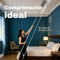 Espanador Extensível 2.80m com Microfibra Lavável - Limpeza de Teto, Persianas e Ventilador - imagem 4