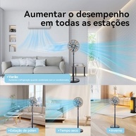 Ventilador de Coluna Gingko 4 Pás 3 Velocidades 110V - Maxx Force - imagem 5