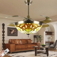 Ventilador de Teto com Luminária 42" LED Regulável 110V - 6 Velocidades Silencioso - imagem 2
