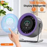 Basike Ventilador de Mesa USB 3 Velocidades Super Silencioso Portátil Roxo - imagem 4