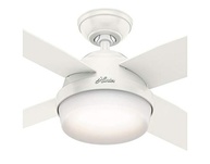 Ventilador de Teto Dante Branco Hunter Fan - Controle Remoto, Silencioso e Moderno - imagem 3
