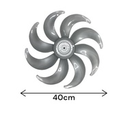 Hélice 8 Pás 40cm para Ventilador Mondial Turbo Force - Melhor Desempenho e Fluxo de Ar - imagem 3