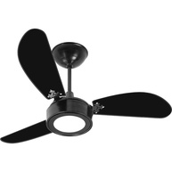 Ventilador de Teto New Light LED 3 Pás Preto 127V - Moderno e Silencioso | Venti Delta - imagem 1