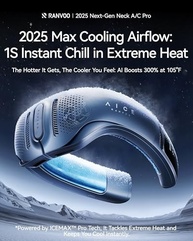 RANVOO 2025 Enhanced Max Cooling AICE Lite - Ventilador de Pescoço Recarregável com 6.000 mAh - imagem 3