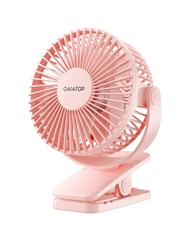 Ventilador Portátil Gaiatop Recarregável USB 3 Velocidades Silencioso 360° Rosa - imagem 1