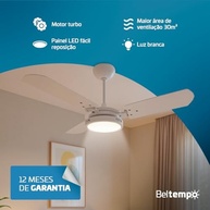 Ventilador de Teto Beltempo Brizzo 220V com LED 6500K e Pás em MDF - Silencioso e Potente - imagem 4