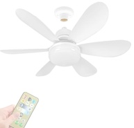 Ventilador de Teto com Controle Remoto, 3 Velocidades, Lâmpada LED Silenciosa, Design Moderno - imagem 1