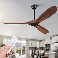 Ventilador de Teto Moderno 52" KBZZ - 6 Velocidades Silencioso, Motor CC, 3 Lâminas ABS, Ideal para Ambientes Internos e Externos - imagem 3