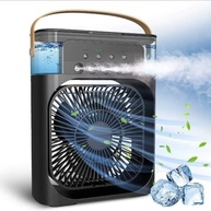 Mini Ventilador Climatizador Umidificador Portátil com LED RGB e 3 Velocidades - Refresque seu Ambiente - imagem 4