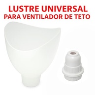Kit Globo Luminária Universal para Ventiladores de Teto - Plástico Injetado com Bocal - imagem 3