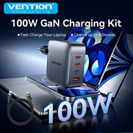 Vention 100W GaN: Carregador Rápido 4 Portas - imagem 1