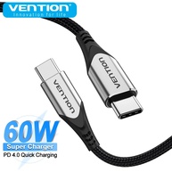 Vention 60W USB-C: Carregador Turbo e Cabo de Dados - imagem 1